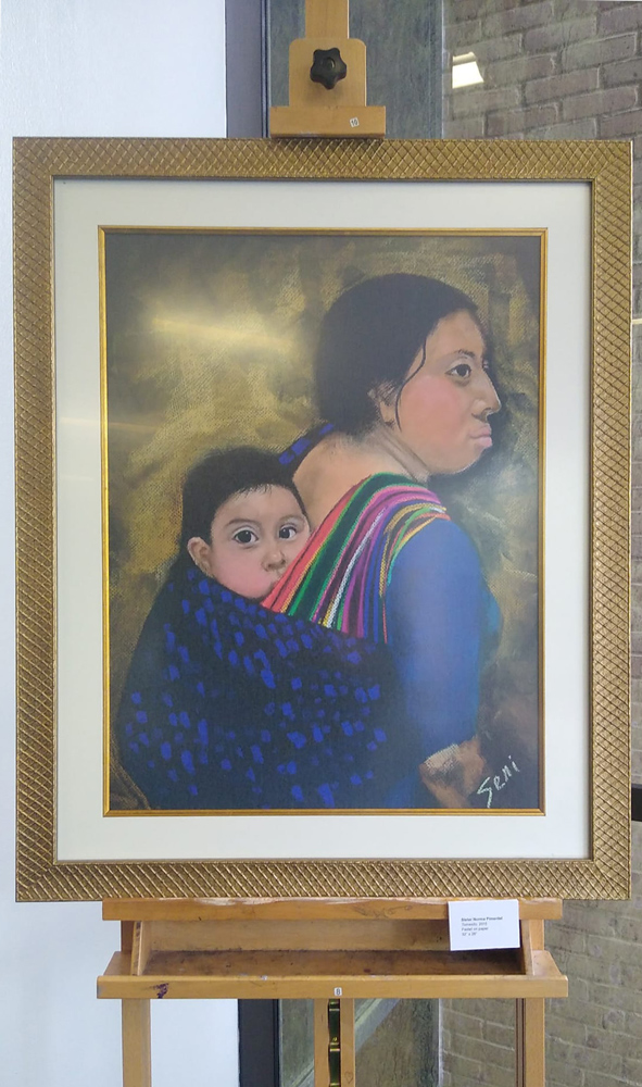Sister Norma Pimentel - Tomasito, 2015 - Pastel on paper - 32 in x 26 in