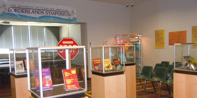 Borderlands books in showcases