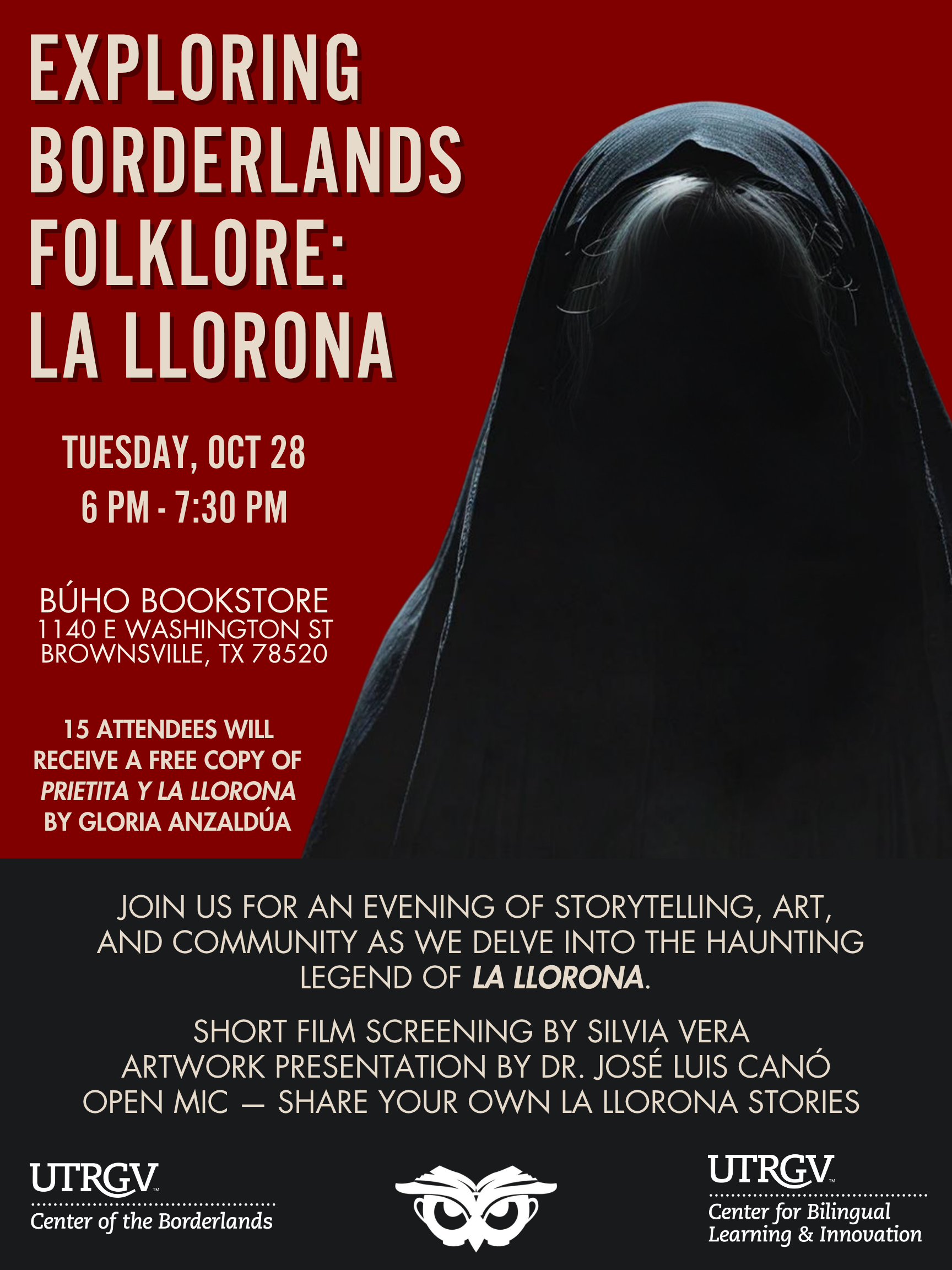Flyer for La Llorona event