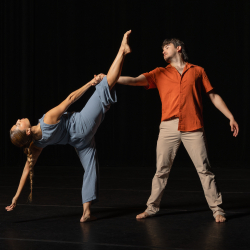 modern dancers on stage