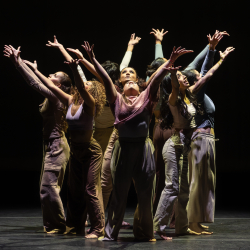 modern dancers on stage