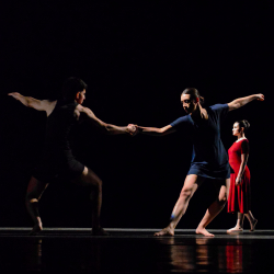 modern dancers on stage