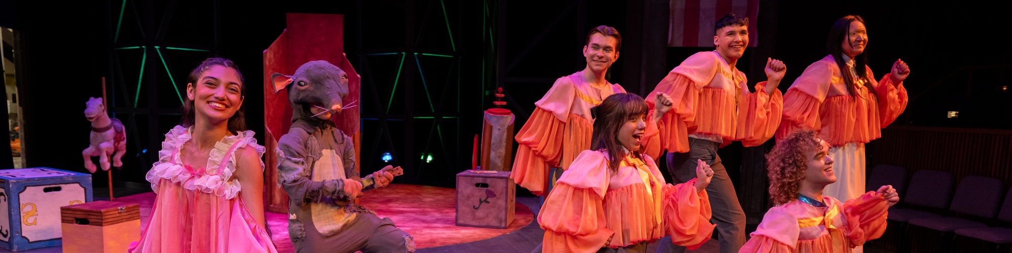 Students perform a play 