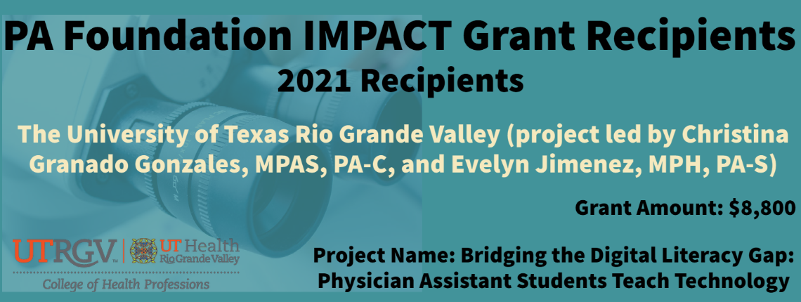 Impact grant recipients
