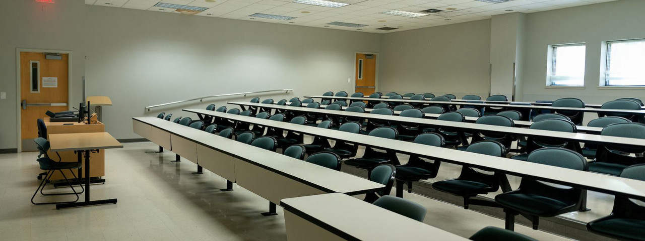 Empty classroom.