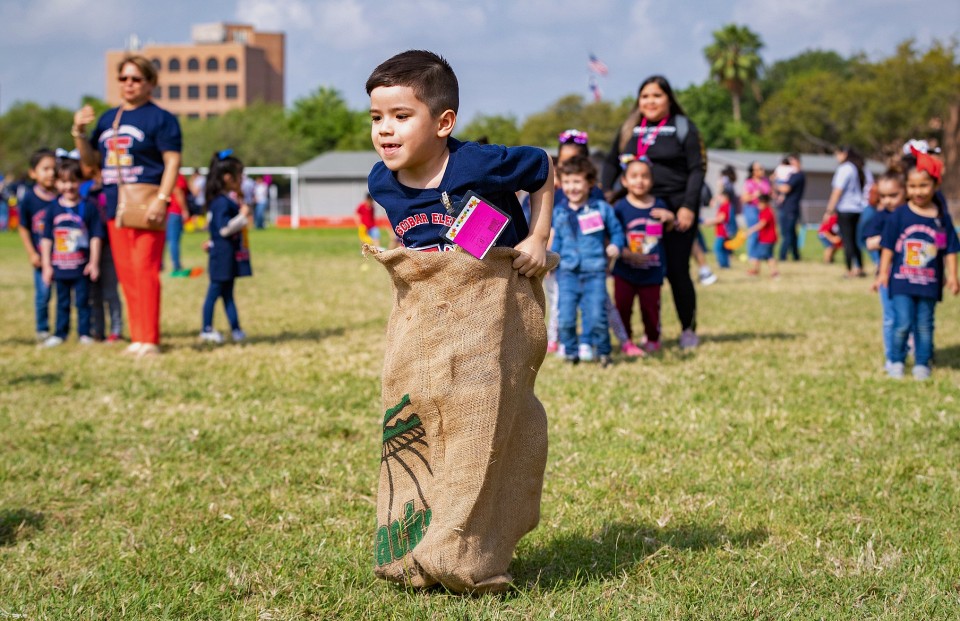 PSJA ISD pre-school kid during event.
