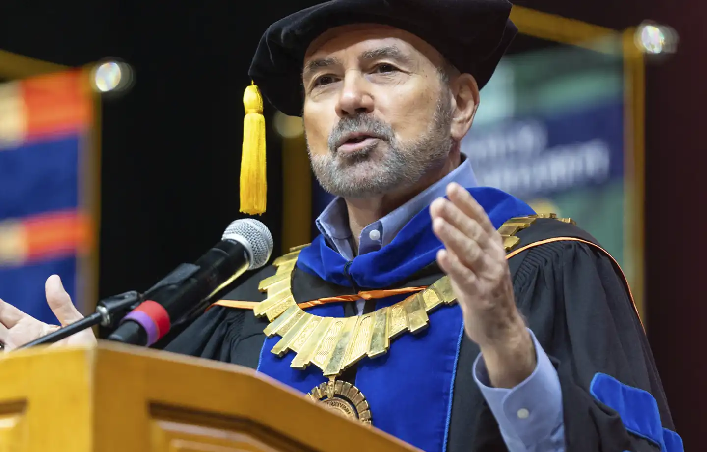Dr. Bailey at Commencement