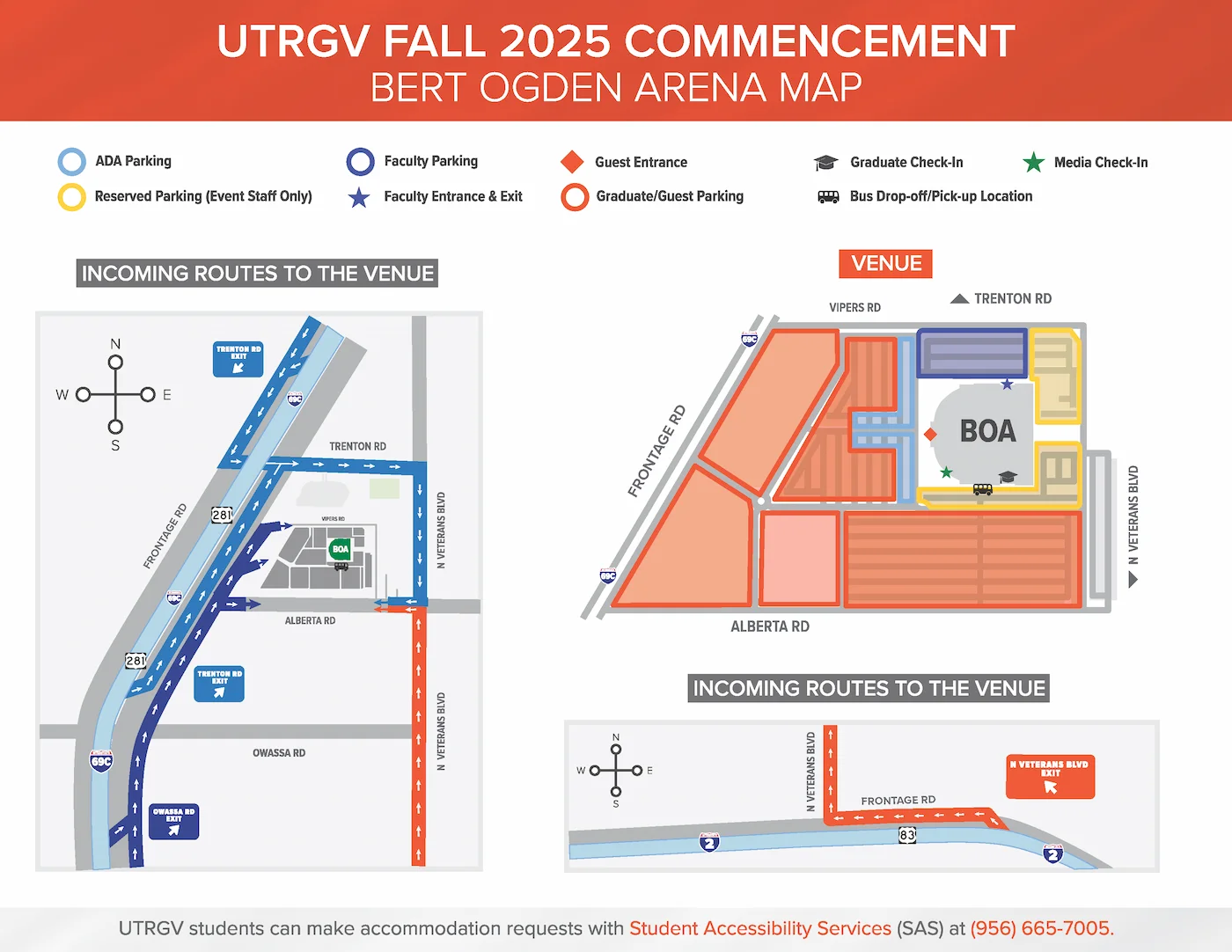 Fall 2025 Commencement Event Map
