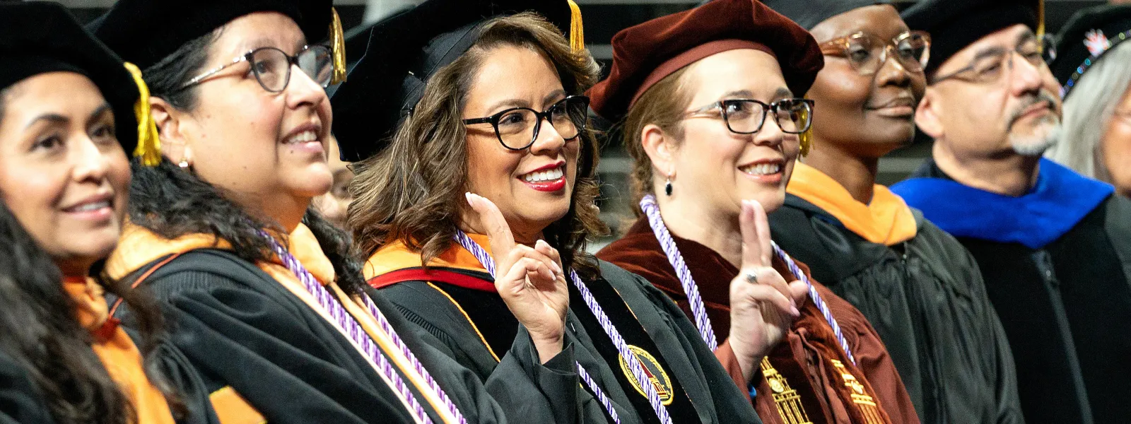 faculty at commencement