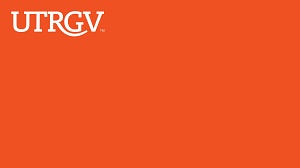 Zoom background UTRGV logo orange