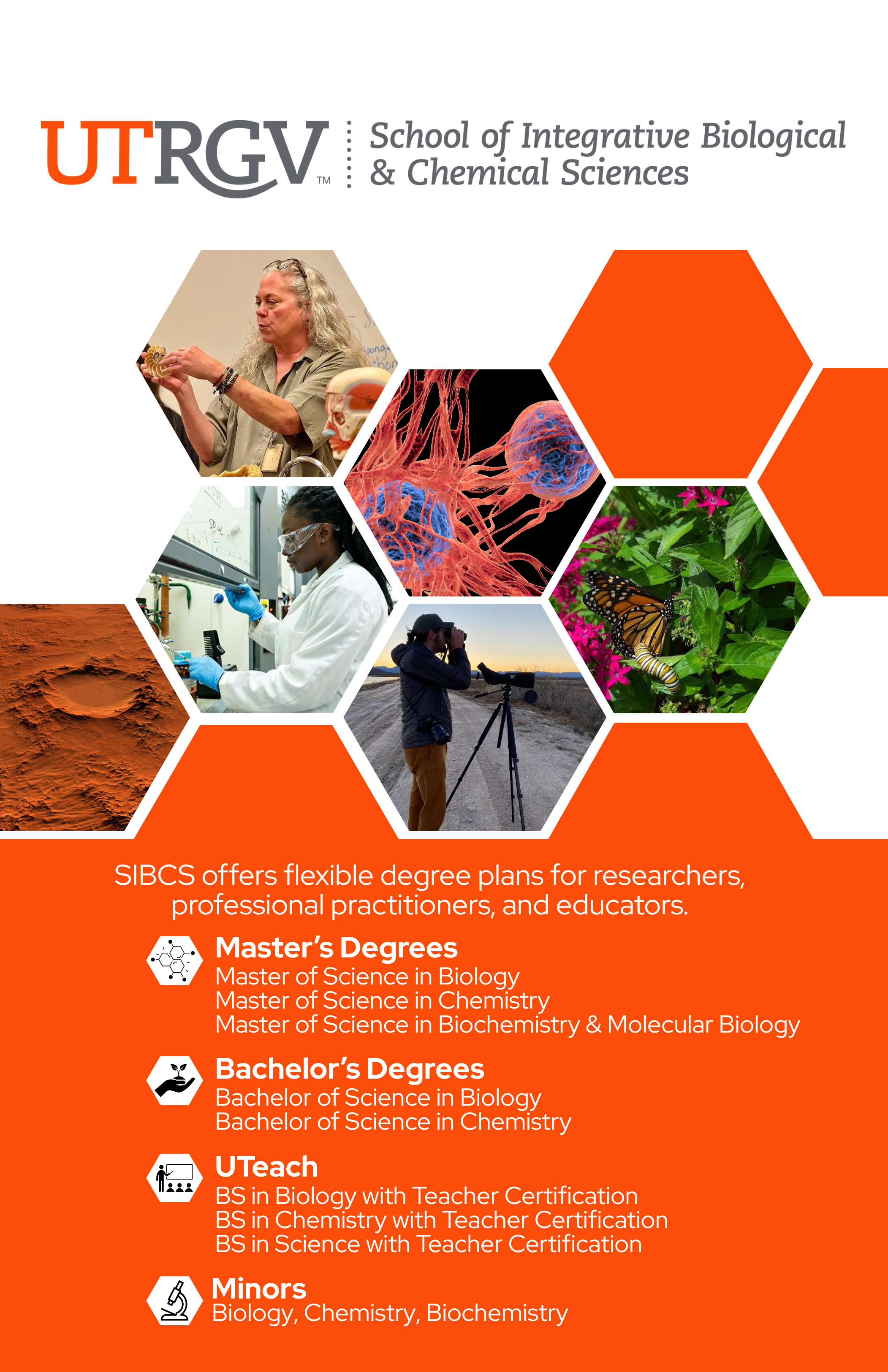 Image of UTRGV SIBCS degree programs