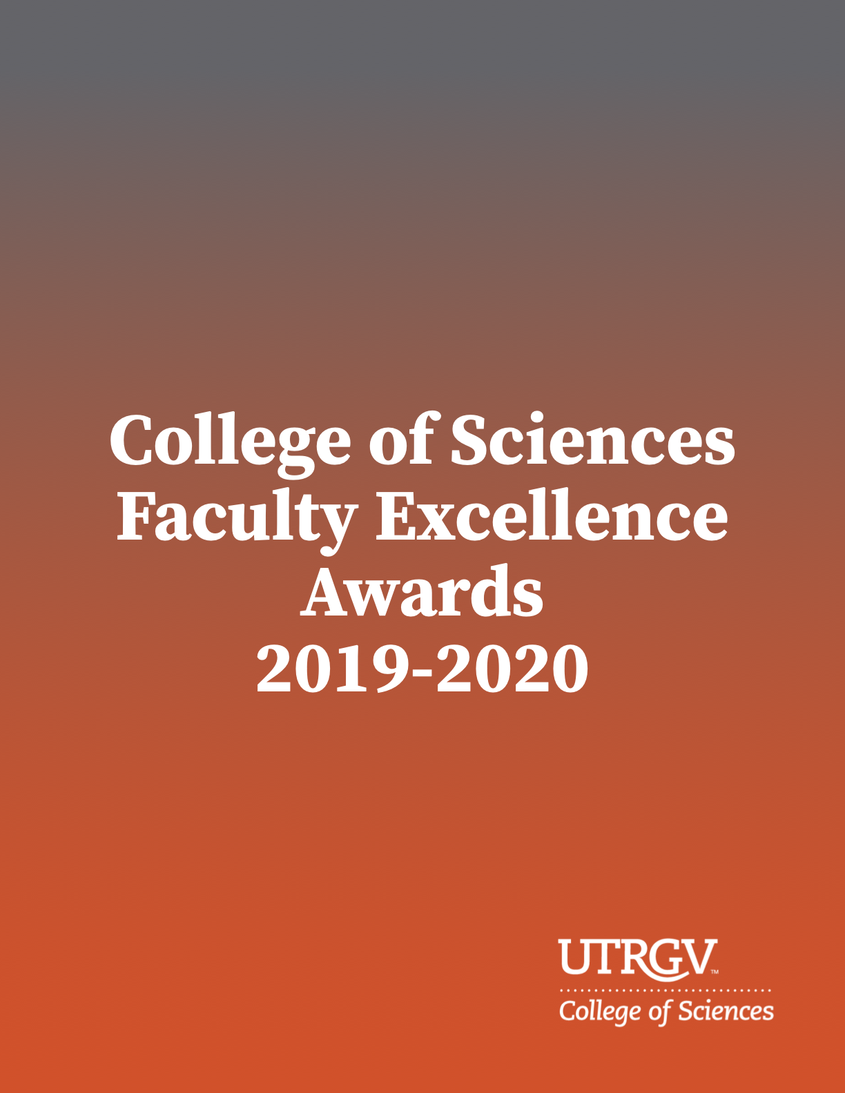 COS 2019 to 2020 Faculty Excellence Awards Booklet