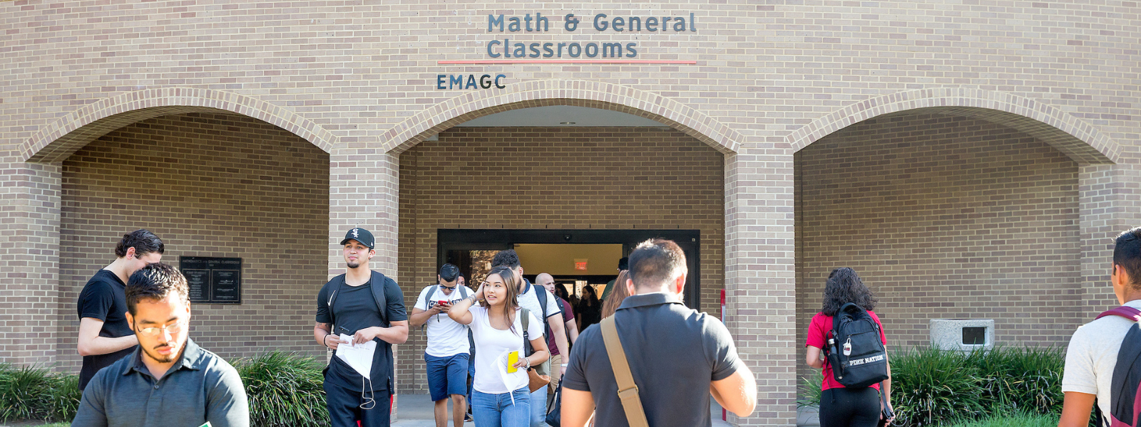 Photo of the math classrooms in Edinburg