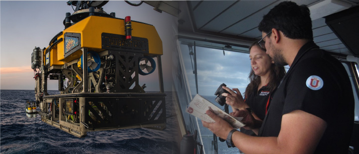 Dr. Erin Easton joins global marine expedition led by Dr. Javier Sellanes López, exploring Southeast Pacific's submarine mountains for biodiversity research.