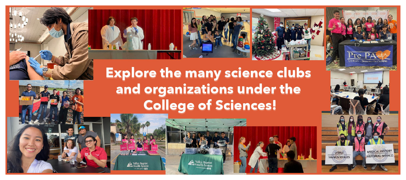Explore the many science clubs and organizations under the College of Sciences