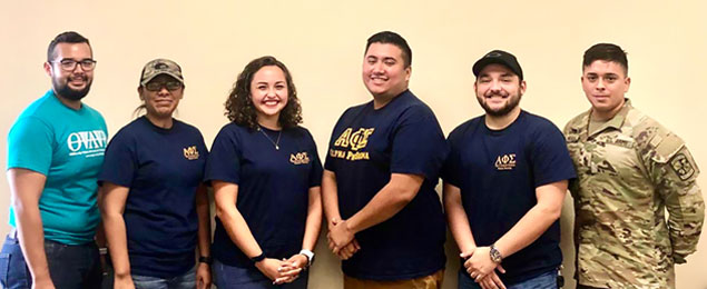 Alpha Phi Sigma students