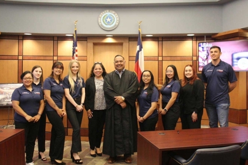 women in law court visit