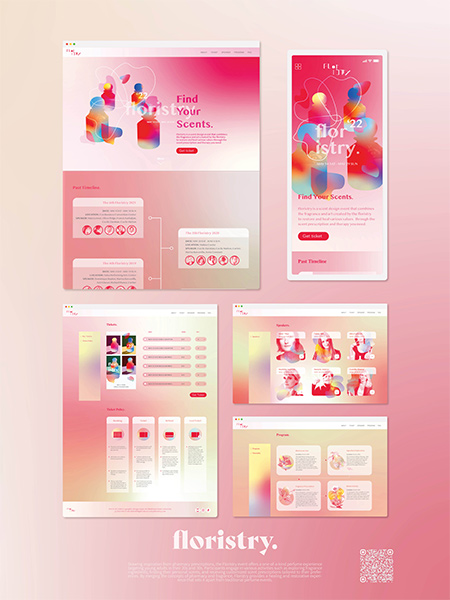Floristry Web Design by Hyun Jee Kim (Student)
