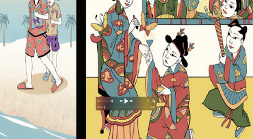 Reviving Tradition: Capturing Modern Life Through Traditional New Year Paintings by Zhào Chén-Hao (Student)