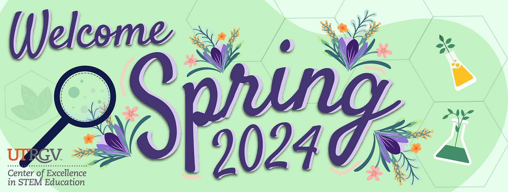 Spring banner for C-STEM website