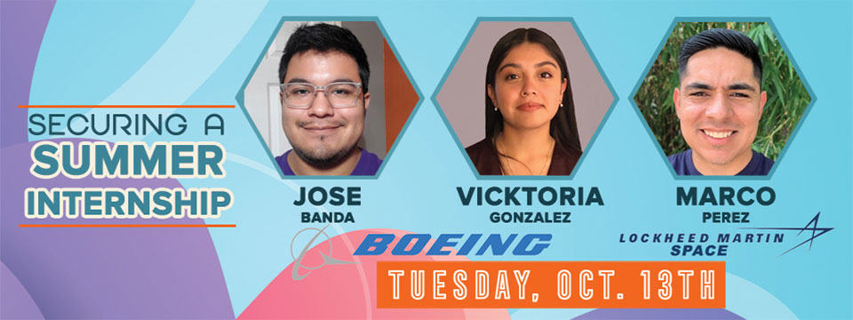 Securing a Summer Internship by Boeing  on Tuesday 10/13th