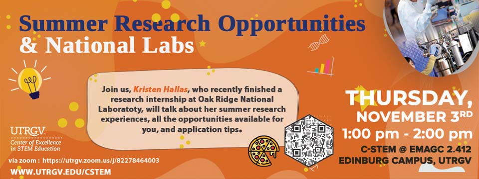 Summer Research Opportunities & National Labs