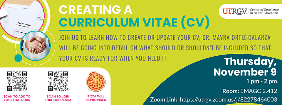 Creating A Curriculum Vitae (CV)