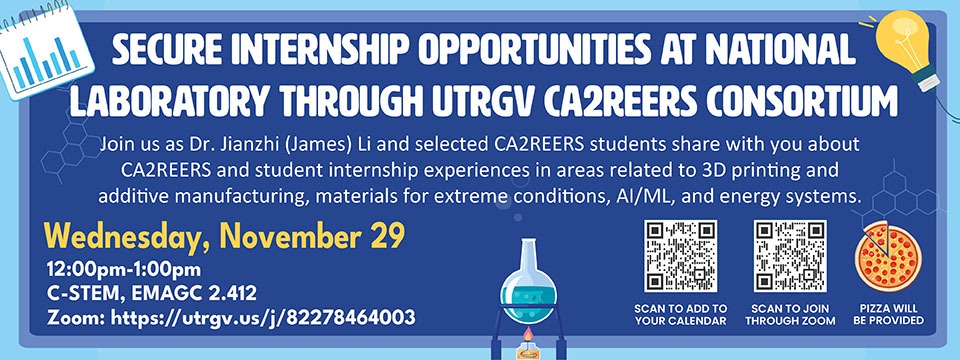 Secure Internship Opportunities at National Laboratory Through UTRGV Careers Consortium