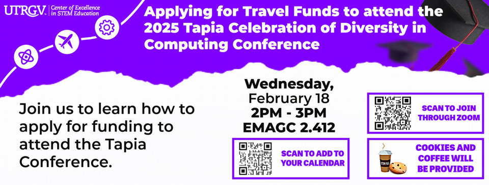 applying for the Tapia conference banner 