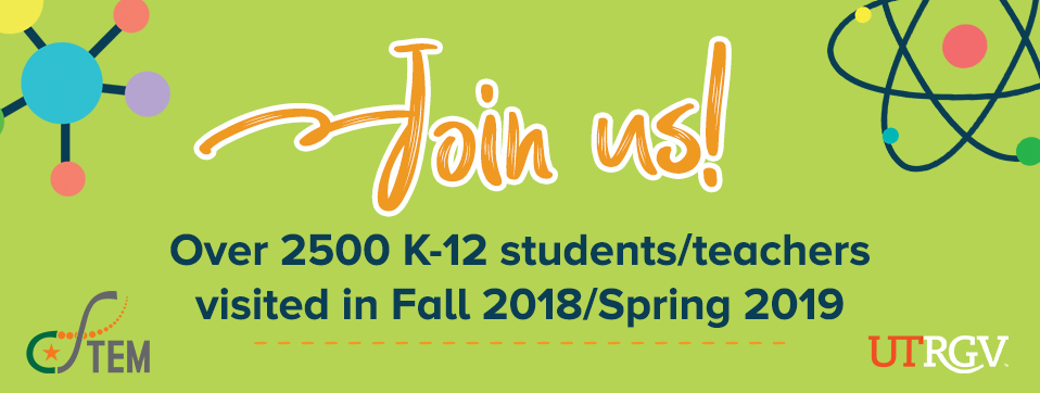 Join us! | Over 2500 K-12 students/teachers visited us in 2018/2019