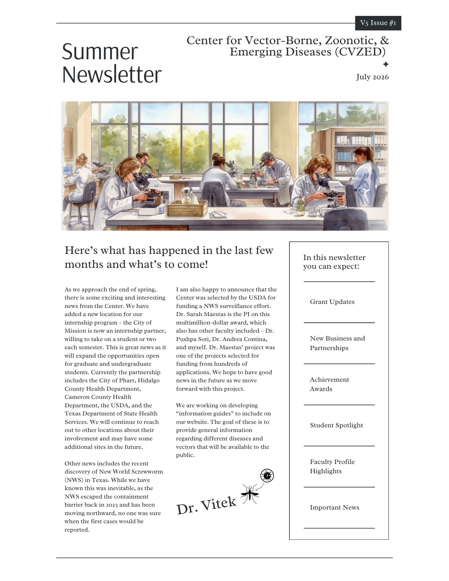 Summer 2026 Newsletter