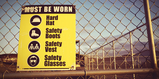Image of "Must be worn" sign.
