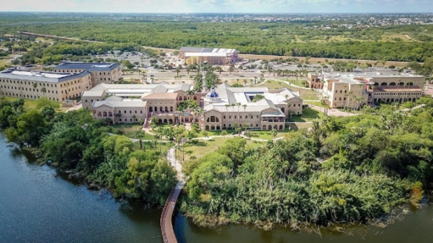Brownsville University view from above.