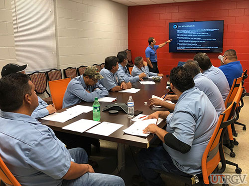 Forklift Operator Training class, June 20, 2018, Brownsville Facilities Complex