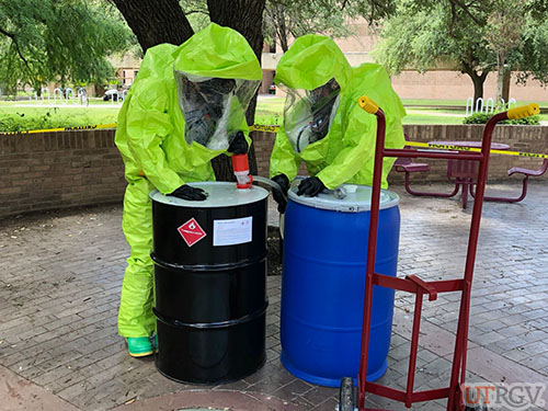 Pumping Off a Leaking Drum, HAZWOPER Training, May 21, 2018