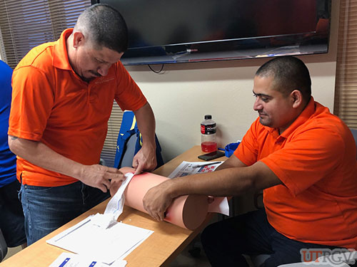 Packing a wound, Stop the Bleed Training.