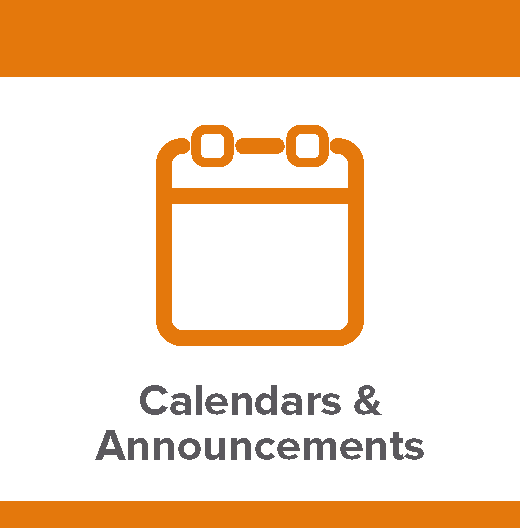 Calendar and Announcements