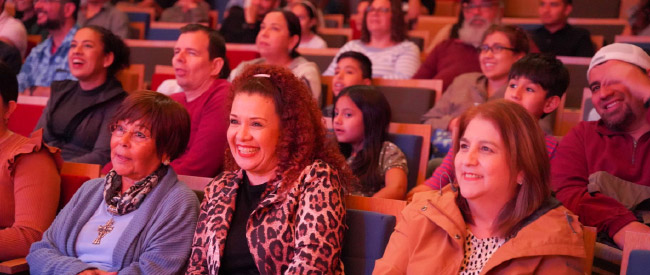 Community watching show in