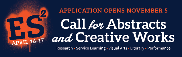 ES2 Call for Abstracts and Creative Works. Application opens November 5. 