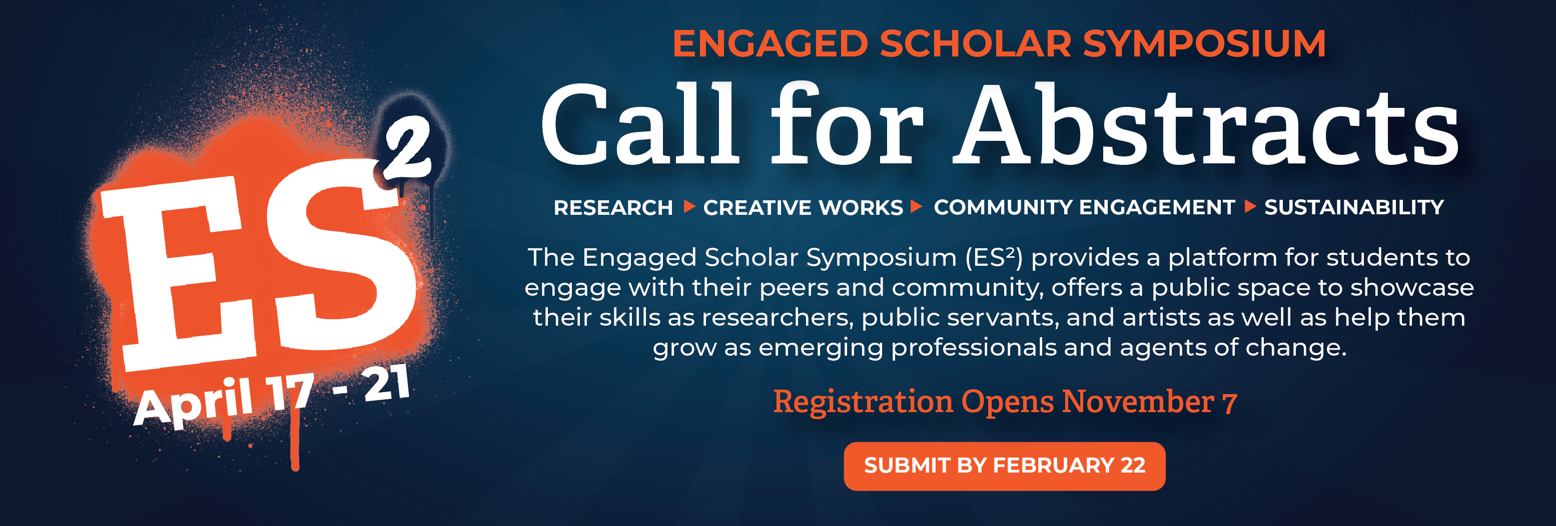 Engaged Scholar Symposium call for abstracts now open!