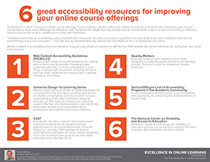 6 Great Accessibility Resources for Improving your Online Course Offerings  