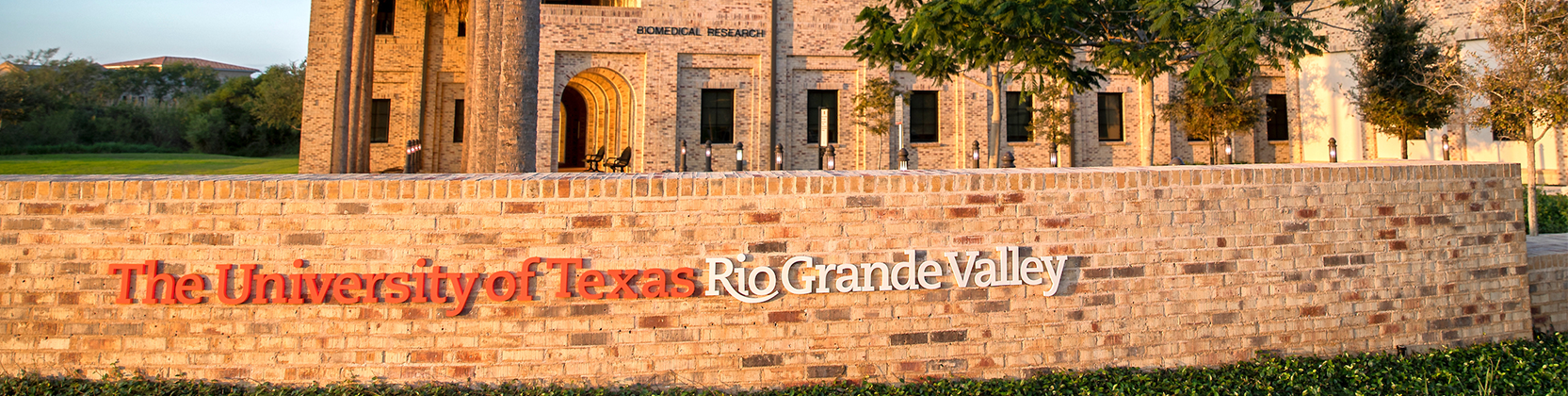 UTRGV Sign