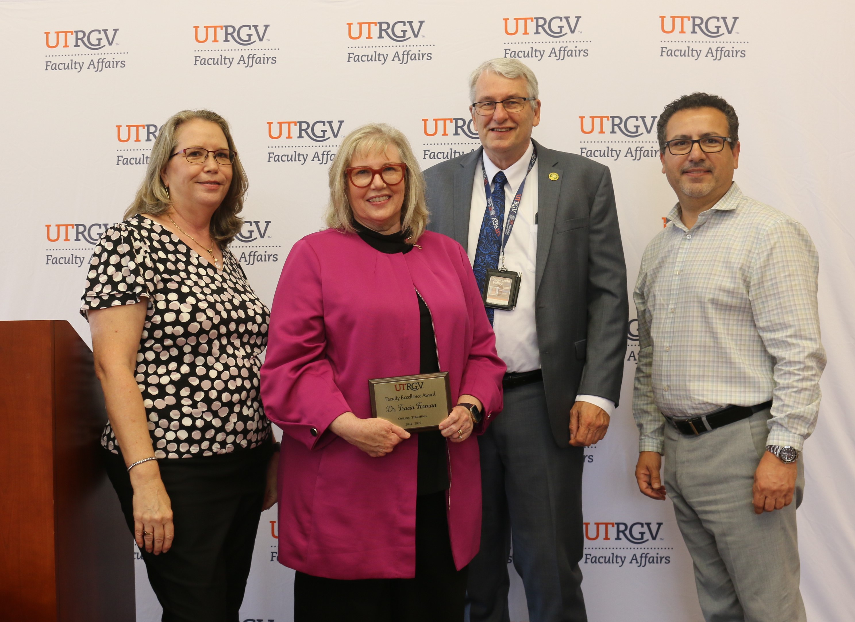 faculty excellence award winner