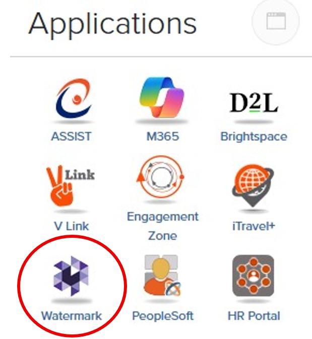 Watermark logo circled