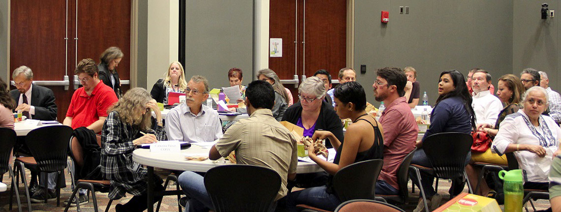 Students, Faculty, and Staff attend Faculty Senate Meeting in Harlingen