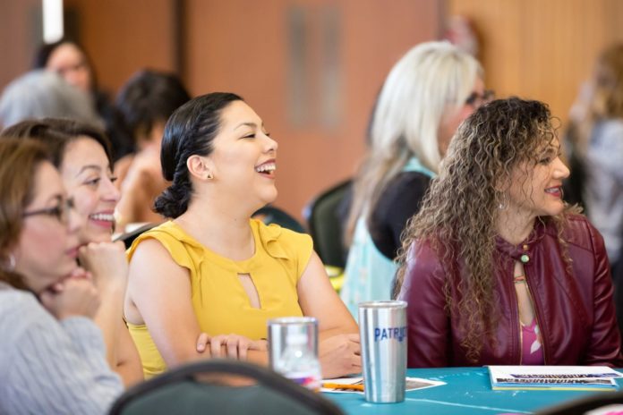 UTRGV encourages sustainability with 2020 FESTIBA women laughing and smiling