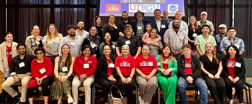 Group photo of the 2024 Summer Institute grant team, UTRGV faculty and AVE Frontera family leaders