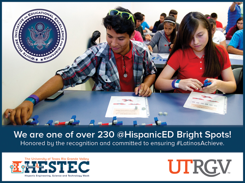 We are one of over 230 @HispanicED Bright spots! Honored by the recognition and committed to ensuring  #LatinosAchieve