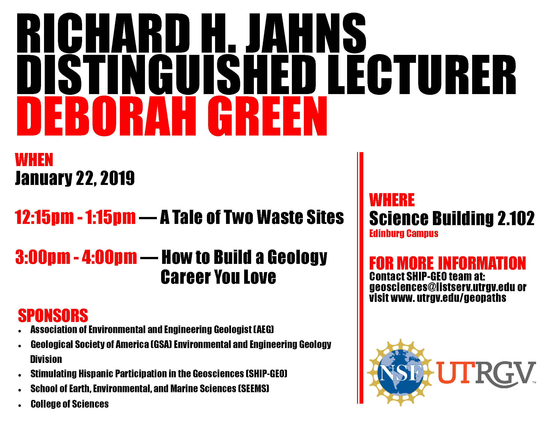 Download Richard H. Jahns Distinguished Lecturer Deborah Green PDF
