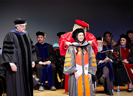 Student walking